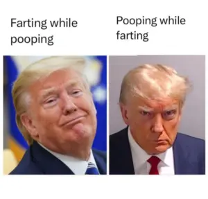 trump farting meme